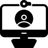 icono de vector de videollamada