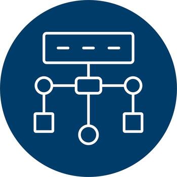 icono de vector de algoritmo