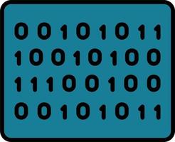 Binary Code Vector Icon