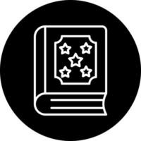 icono de vector de libro de hechizos