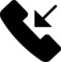 icono de vector de llamada telefónica