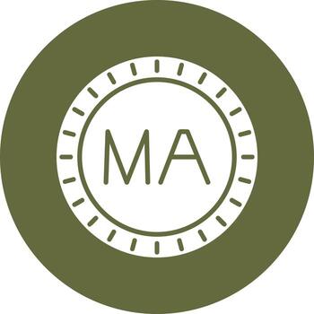 Marruecos marcar código vector icono