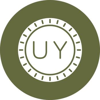 Uruguay marcar código vector icono