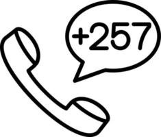 Burundi Dial code Vector Icon