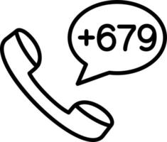 Fiji Dial code Vector Icon
