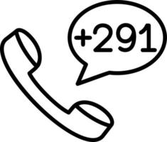 Eritrea Dial code Vector Icon