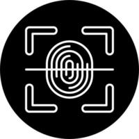 Fingerprint Scanner Vector Icon