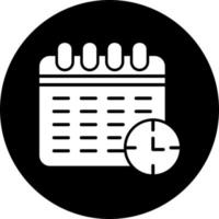 icono de vector de horario