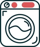 Washing machine Vector Icon