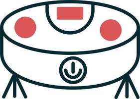 Robot vacuum cleaner Vector Icon