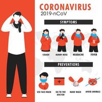 enfermedad humano demostración coronavirus síntomas con prevención en mundo mapa antecedentes para 2019-nCoV. vector