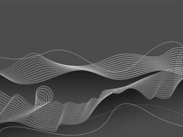 Dynamic futuristic digital flowing wave particles abstract background. vector