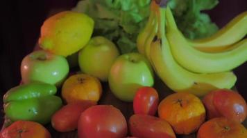 verano frutas en un mesa video