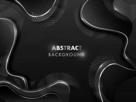 Black and white layout fluid art abstract background. vector