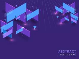 Abstract Violet Background With Geometric Elements. vector