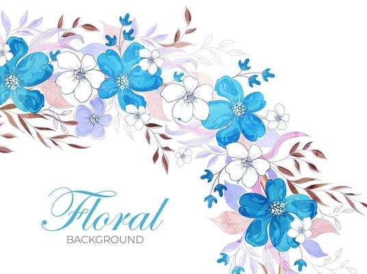 Light Blue Floral Background Vector Art, Icons, and Graphics for Free