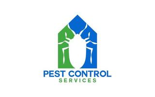 Home pest control logo concept template vector