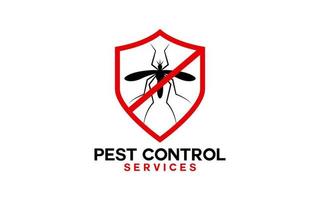 Pest control logo design vector illustration for fumigation business. logo design  template