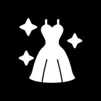 diseño de icono de vector de vestido de novia