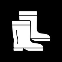 diseño de icono de vector de botas