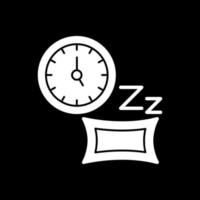 diseño de icono de vector de tiempo de dormir