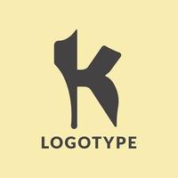 Logo design template, with a combination of letters K perfect for your business or company vector