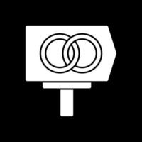 diseño de icono de vector de signo de boda