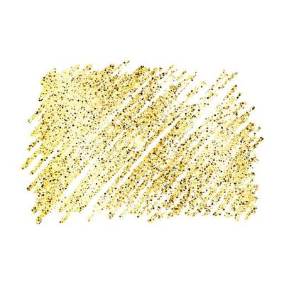 Golden Paint Glittering backdrop on a white background. Background with gold sparkles and glitter effect. Empty space for your text. Vector illustration