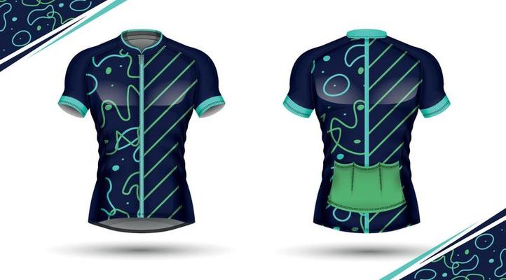 Cycling jersey, front and back