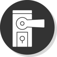 Door Knob Vector Icon Design