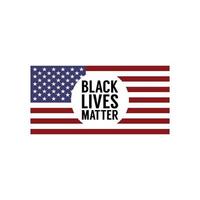 Black Lives matter modern creative minimalist banner, sign, design concept, social media post with white text on a black abstract background vector