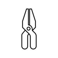 Tang icon illustration. icon related to tool. outline icon style. Simple vector design editable