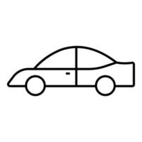 Car icon illustration. icon related to car service, car repair. outline icon style. Simple vector design editable