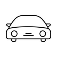 Car icon illustration. icon related to transportation, service, repair. outline icon style. Simple vector design editable