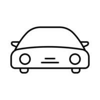 Car icon illustration. icon related to transportation, service, repair. outline icon style. Simple vector design editable