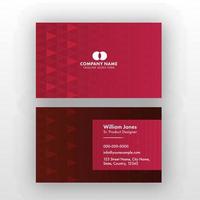 Double-Sides Editable Business Card Design For Product Designer. vector