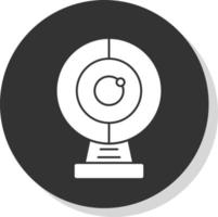 Round Webcam Vector Icon Design