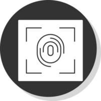 Fingerprint Scanner Vector Icon Design