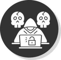 diseño de icono de vector de hacker