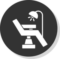 diseño de icono de vector de silla de dentista