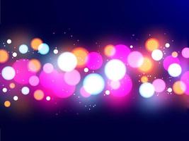 Shiny multicolor bokeh abstract background. vector