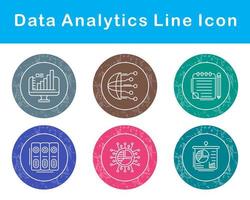 datos analítica vector icono conjunto