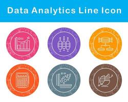 datos analítica vector icono conjunto