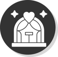 diseño de icono de vector de arco de boda