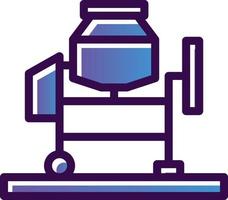 Concrete Mixer Vector Icon Design