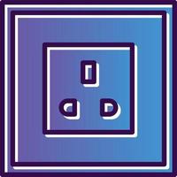 Power Socket Vector Icon Design