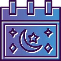 Ramadan Calendar Vector Icon Design