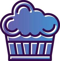 diseño de icono de vector de cupcake