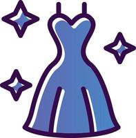 diseño de icono de vector de vestido de novia