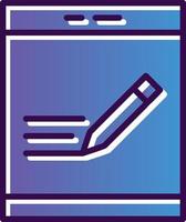 Pen Tablet Vector Icon Design